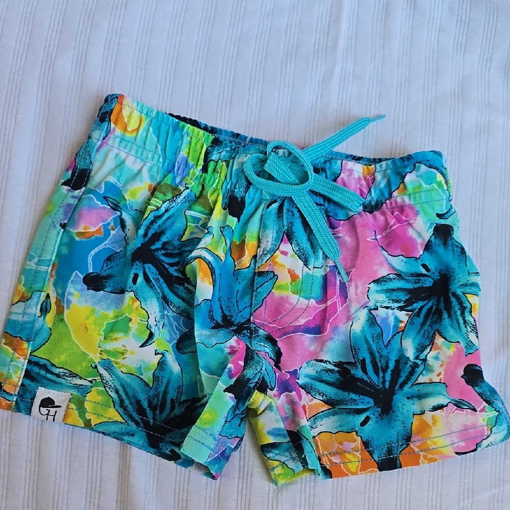 George Hats Toddler Boys Multicolor Swim Shorts